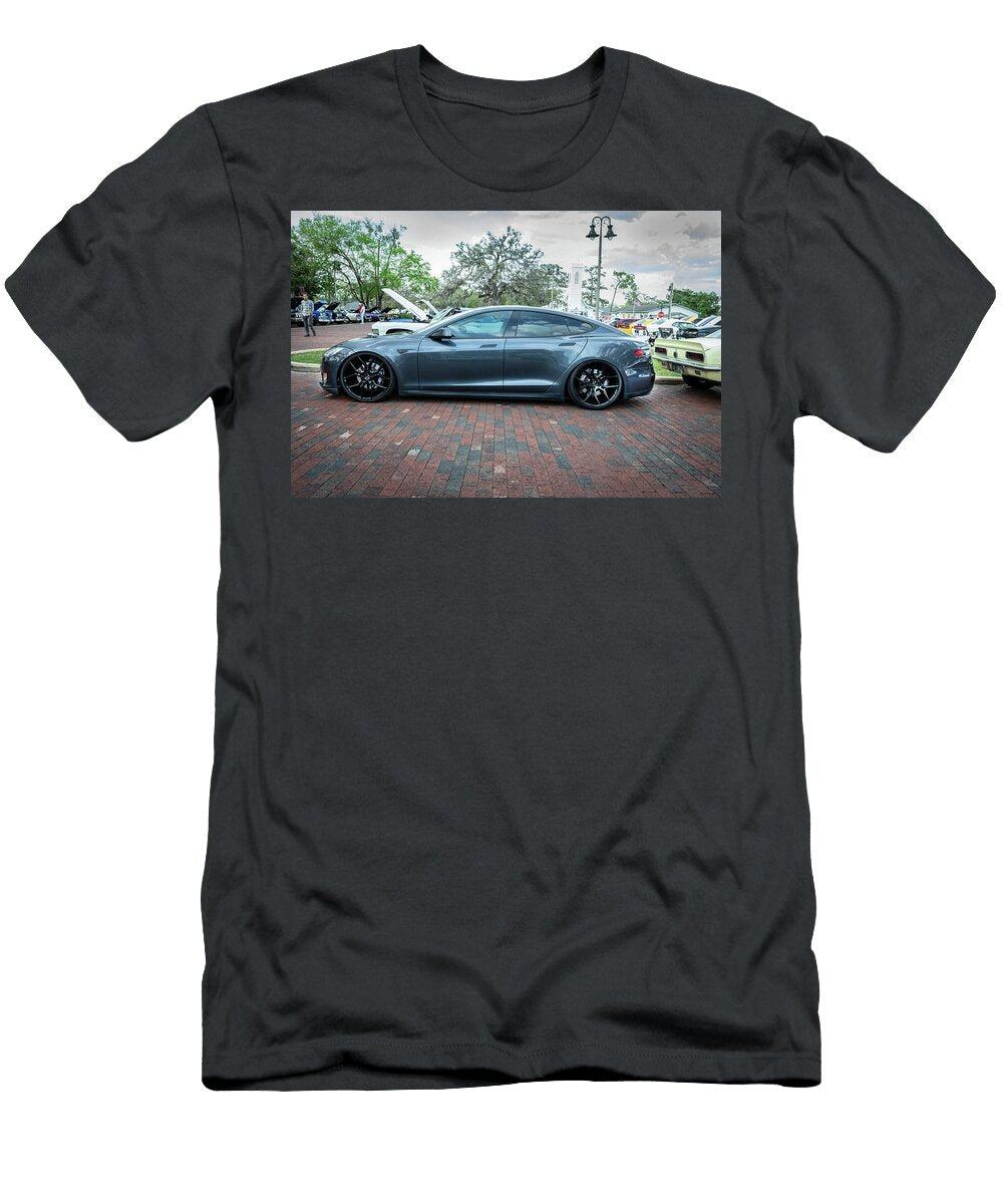 1 2015 Grey Tesla Model S P85d X102 Rich Franco T-Shirt
