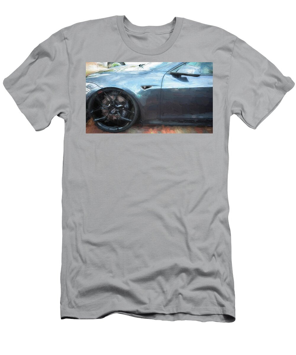 1 2015 Grey Tesla Model S P85d X112 Rich Franco T-Shirt