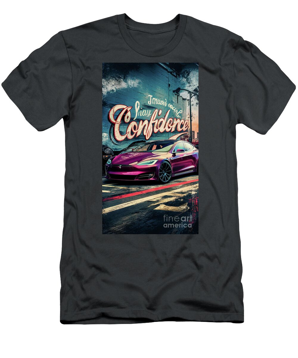 1 2017 Tesla Model S P90d Lisa Sandra T-Shirt