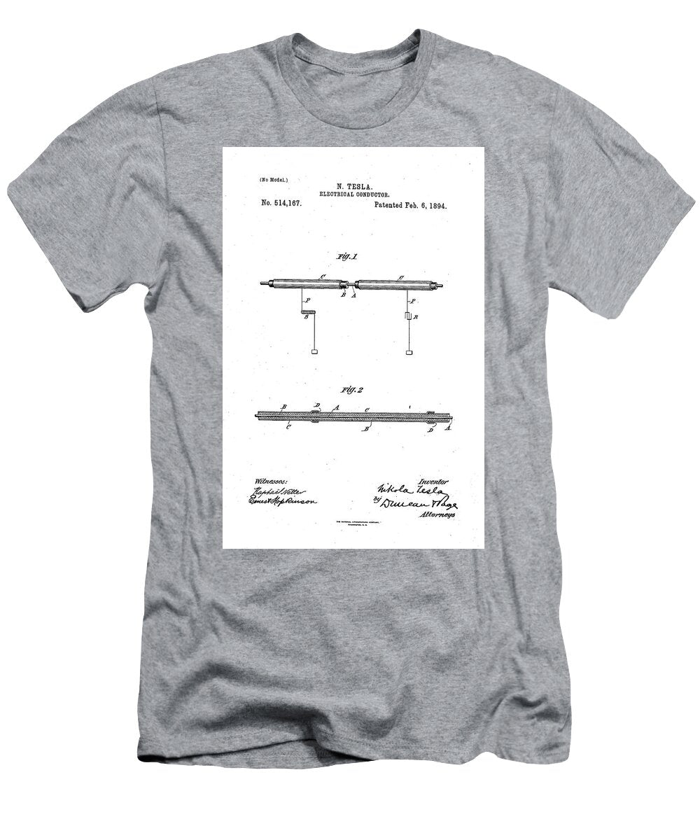 123 Nikola Tesla Patent Nikola Tesla T-Shirt