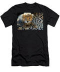 3 Close Up of Cheetah Acinonyx Jubatus Panoramic Images T-Shirt