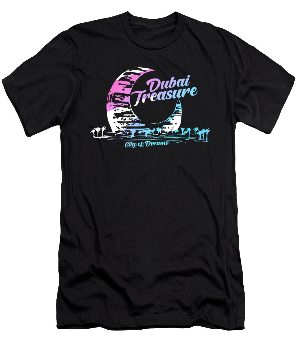 3 Dubai Arab Emirates Arabia Palm Trees Gift Alessandra Roth T-Shirt