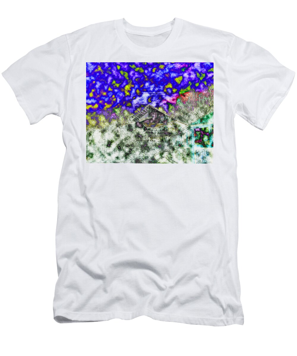 Blue Ridge Mountains Chalet Pamela Briggs Luther T-Shirt