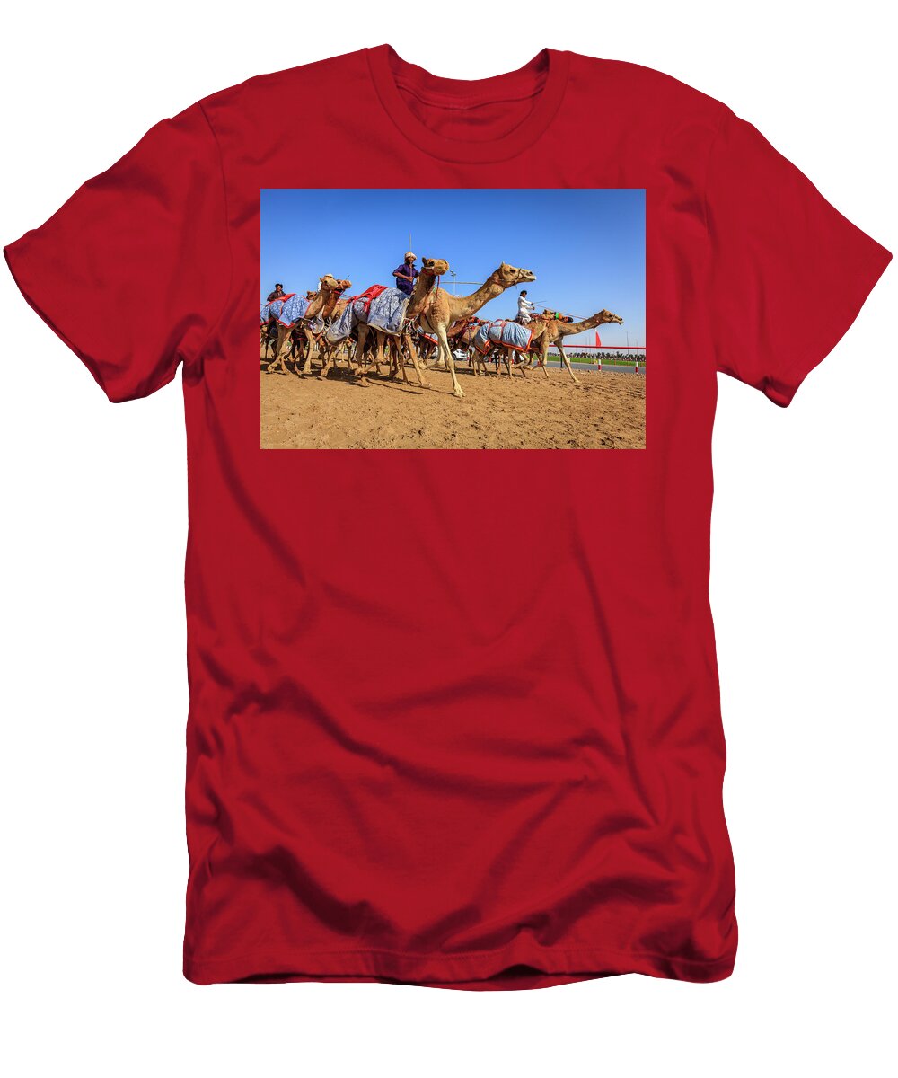 Camel Racing in Dubai Alexey Stiop T-Shirt