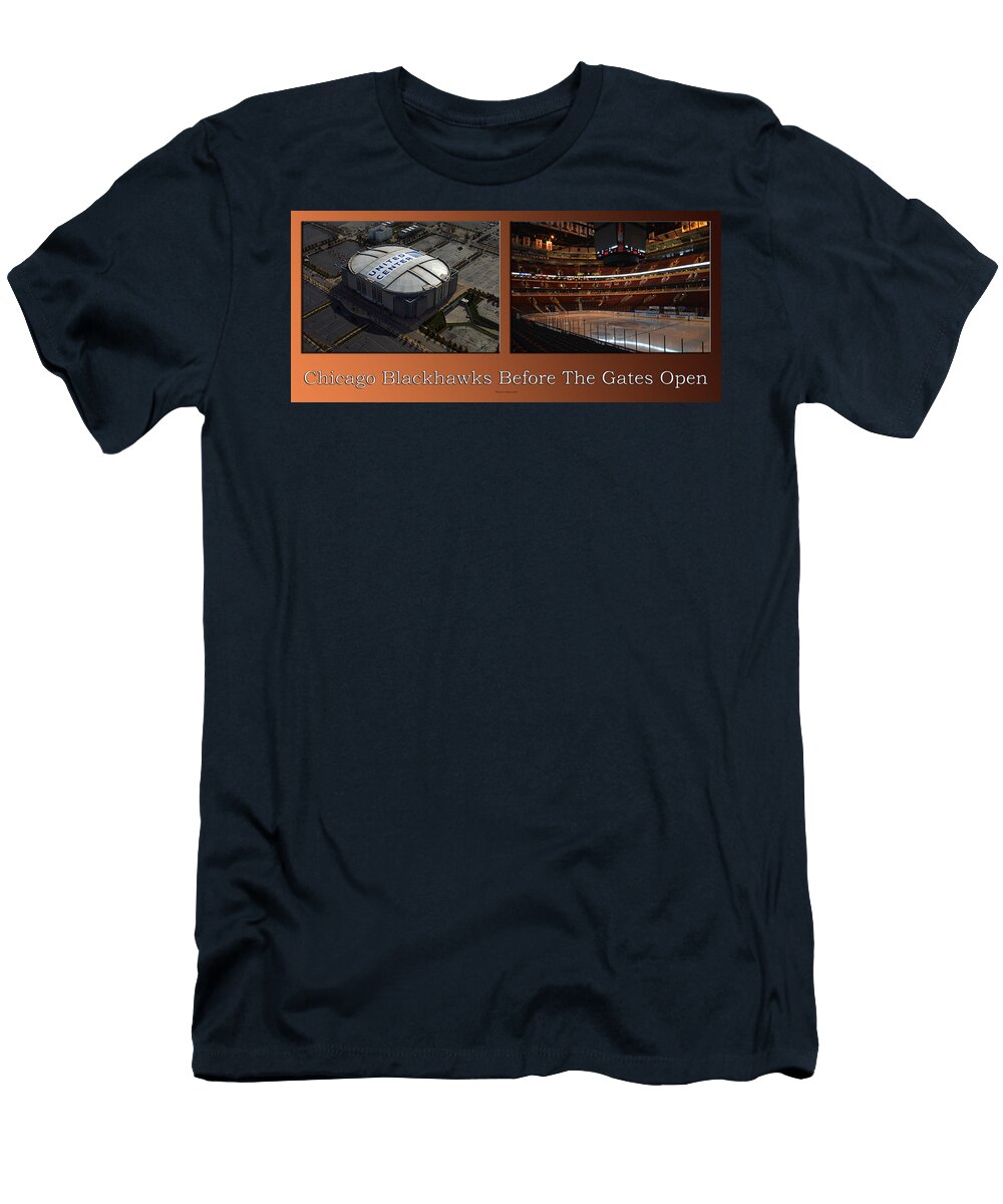 Chicago Blackhawks Before the Gates Open Interior 2 Panel Tan Thomas Woolworth T-Shirt