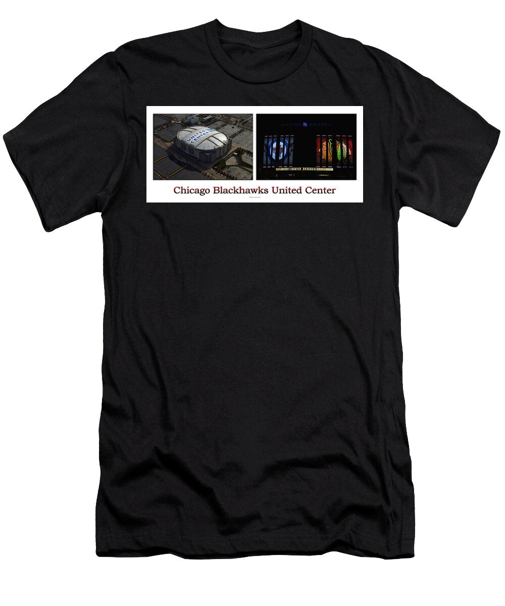 Chicago Blackhawks United Center 2 Panel White Signage Thomas Woolworth T-Shirt