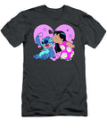 Disney Lilo Stitch Valentines Day Lilo Kiss Premium Arabef Thoma T-Shirt