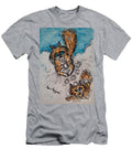 Foxes Throwing Snowballs Geraldine Myszenski T-Shirt