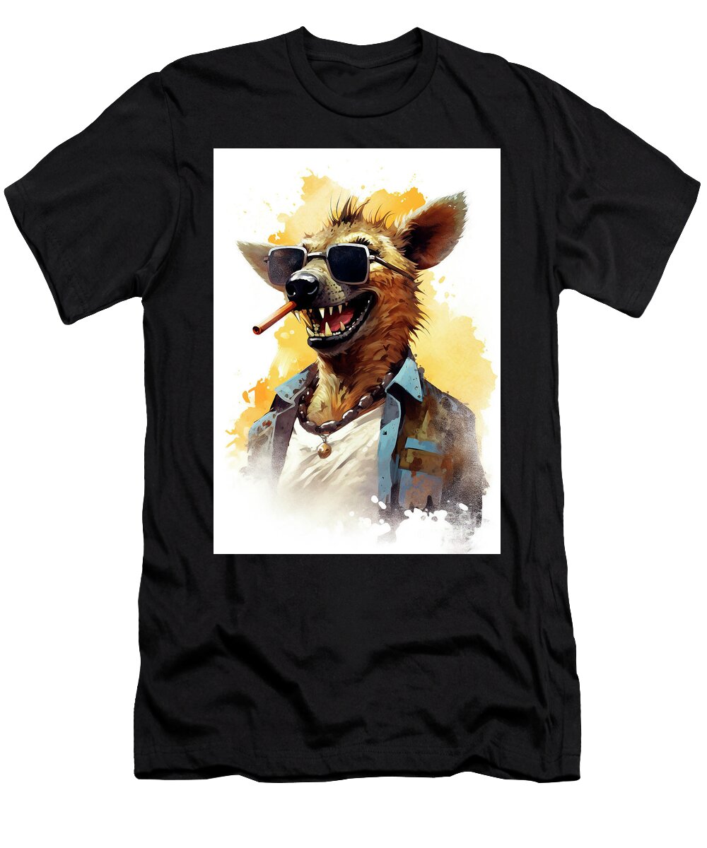 Funny 857 a Hyena Animal Wild Life Adrien Efren T-Shirt