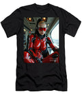 Futuristic Cyborg in Red Armor Jt Photodesign T-Shirt