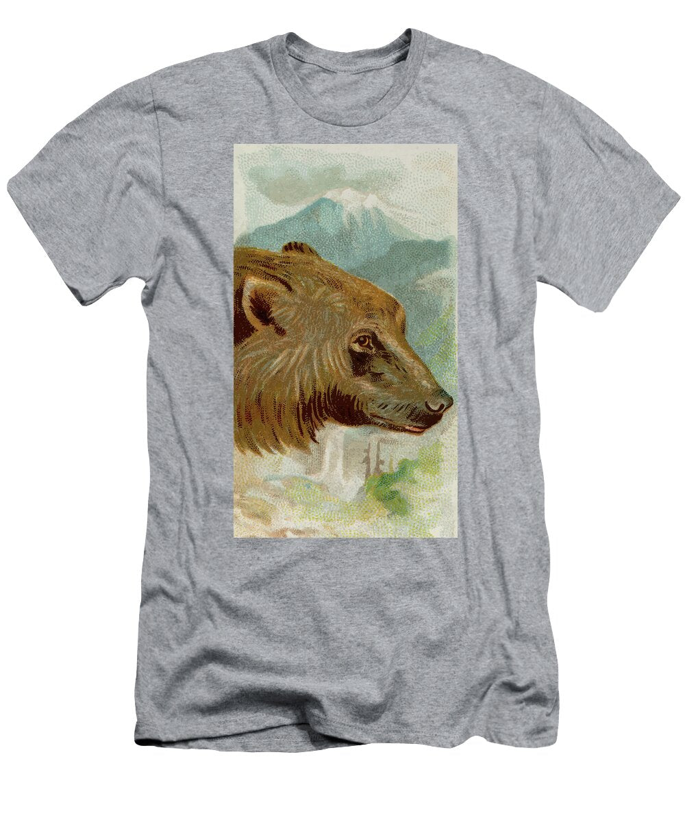 Grizzly Bear Vintage Animal Illustration Picked and Shared T-Shirt