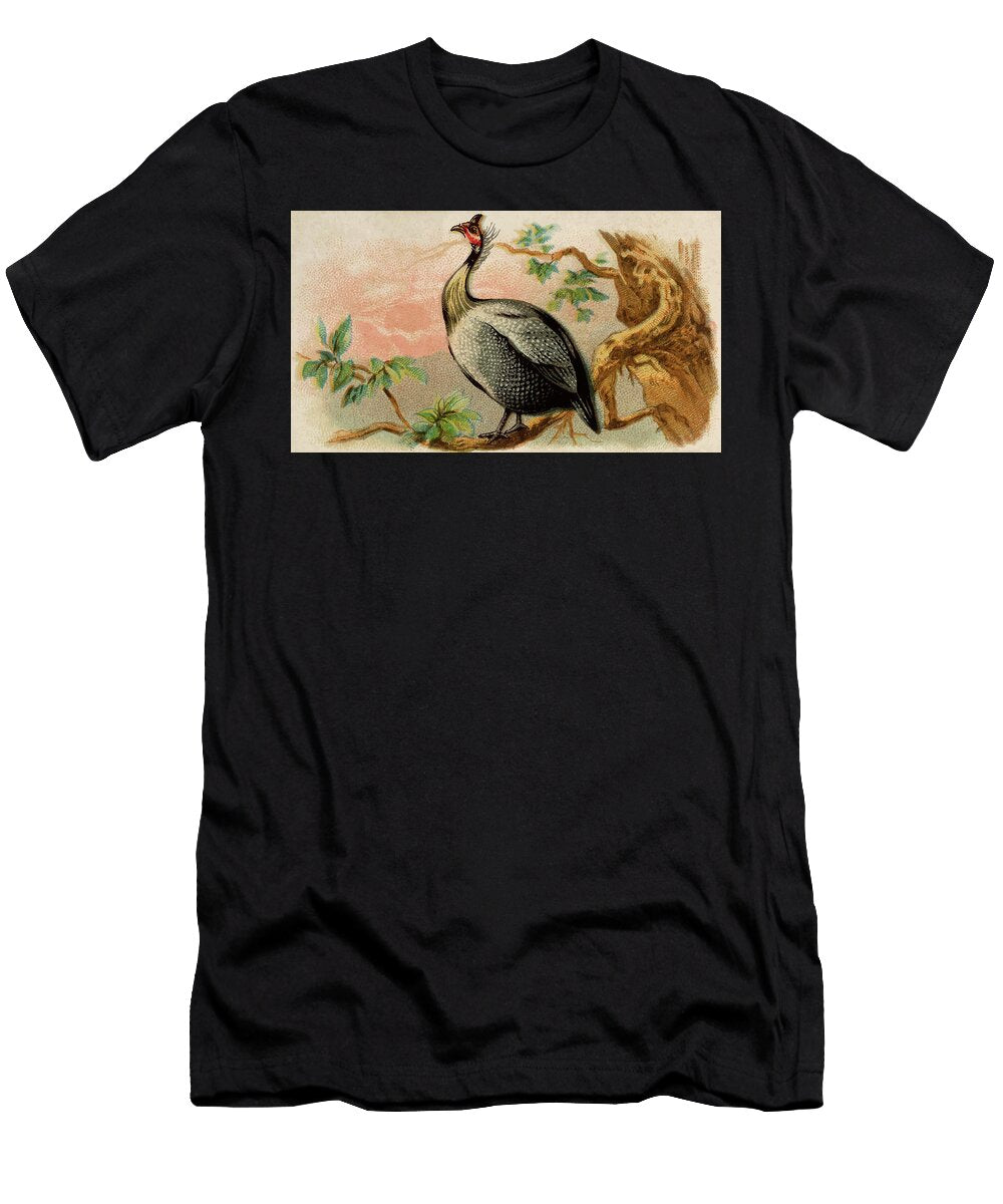 Guinea Fowl Vintage Animal Illustration Picked and Shared T-Shirt