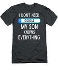 I Don T Need Google My Son Knows Everything Funny Dad Joke Trihaa Dezire T-Shirt