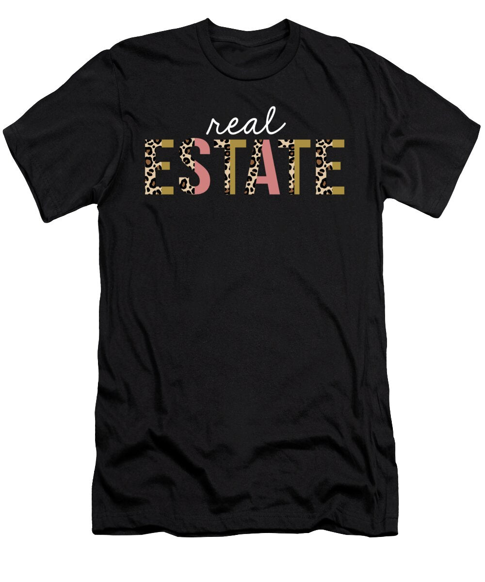 Real Estate Leopard Print Funny Appreciation Jensen Cena T-Shirt