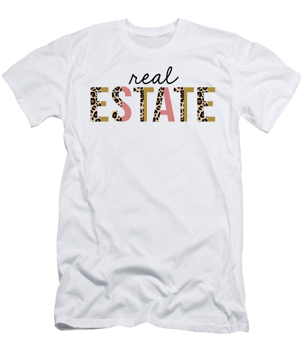 Real Estate Leopard Print Funny Jensen Cena T-Shirt