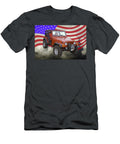 Red Jeep Wrangler Rubicon with American Flag Keith Webber Jr T-Shirt
